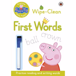 ISBN Peppa Pig: Practise with Peppa: Wipe-Clean First Words, Anglais, 16 pages