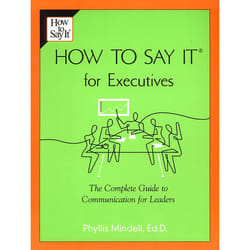 ISBN How to Say it for Executives livre