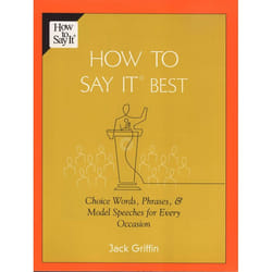 ISBN How To Say It Best livre