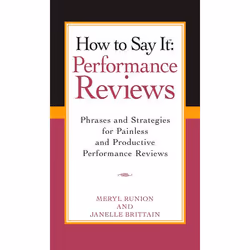 ISBN How To Say It Performance Reviews, Livre broché, 224 pages
