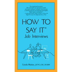 ISBN How to Say It Job Interviews livre
