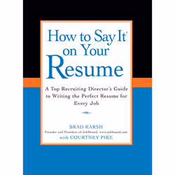ISBN How to Say It on Your Resume, Livre broché, 304 pages