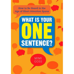 ISBN What Is Your One Sentence? livre