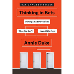 ISBN Thinking in Bets livre Couverture rigide