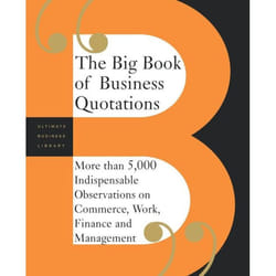 ISBN The Big Book Of Business Quotations livre Business & finance Anglais Livre broché 464 pages