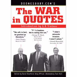 ISBN Doonesbury.com's The War in Quotes, politique, Anglais, Livre broché, 120 pages