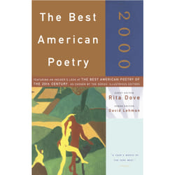 ISBN The Best American Poetry 2000 Livre de poche