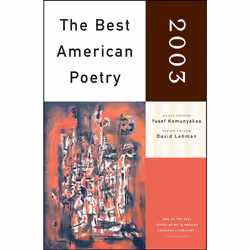 ISBN The Best American Poetry 2003, Anglais, Livre de poche, 256 pages