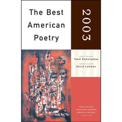 ISBN The Best American Poetry 2003 livre Anglais Livre de poche 256 pages