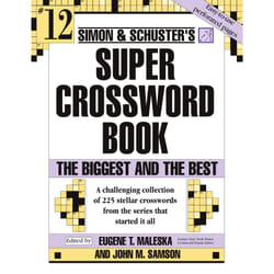 ISBN Simon and Schuster Super Crossword Puzzle Book #12 Livre de poche