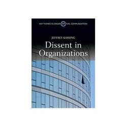 ISBN Dissent in Organizations livre société Anglais