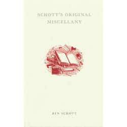 ISBN Schott's Original Miscellany Couverture rigide