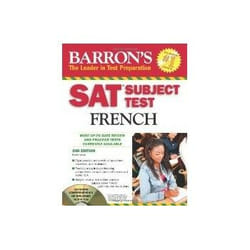 ISBN Sat Subject Test French With CD livre Education Anglais