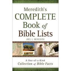ISBN Meredith's Complete Book of Bible Lists (A One-of-a-Kind Collection of Bible Facts)