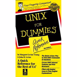 ISBN UNIX For Dummies Quick Reference, 4th Edition, Anglais, Livre broché, 224 pages