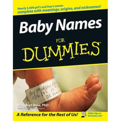 ISBN Baby Names For Dummies