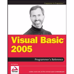 Wiley Visual Basic 2005 Programmer's Reference, Logiciel de développement, 1056 pages, Rod Stephens, 10/2005