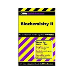 ISBN Cliffs Quick Review: Biochemistry Book 2 livre Biologie Anglais