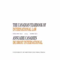 UBC Press The Canadian Yearbook of International Law, Vol. 41, 2003, Couverture rigide, 704 pages