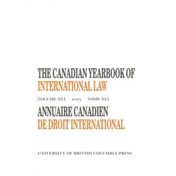 UBC Press The Canadian Yearbook of International Law, Vol. 41, 2003 livre Couverture rigide