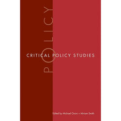 UBC Press Critical Policy Studies livre