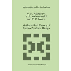 ISBN Mathematical Theory of Control Systems Design livre Anglais Couverture rigide 672 pages