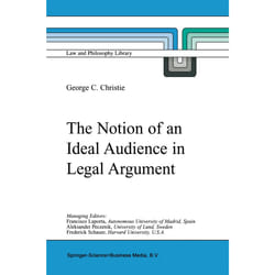 ISBN The Notion of an Ideal Audience in Legal Argument livre Anglais Couverture rigide 228 pages