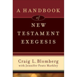 ISBN A Handbook of New Testament Exegesis