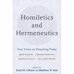 ISBN Homiletics and Hermeneutics (Four Views on Preaching Today), Anglais, Livre broché, 192 pages