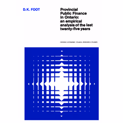 ISBN Provincial Public Finance in Ontario: An Empirical Analysis of the Last Twenty-five Years, Anglais, 228 pages