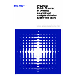 ISBN Provincial Public Finance in Ontario: An Empirical Analysis of the Last Twenty-five Years