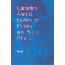 ISBN Canadian Annual Review of Politics and Public Affairs: 1993, Anglais, 406 pages