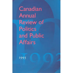 ISBN Canadian Annual Review of Politics and Public Affairs: 1993