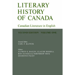 ISBN Literary History of Canada: Canadian Literature in English (Second Edition) Volume I
