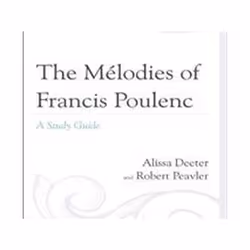 ISBN Melodies of Francis Poulenc : A Study Guide, Musique, Anglais, Couverture rigide