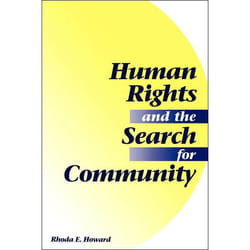 ISBN Human Rights And The Search For Community livre politique Anglais