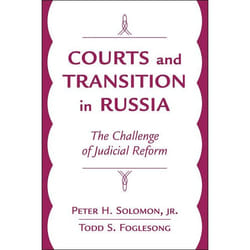 ISBN Courts And Transition In Russia livre histoire Anglais