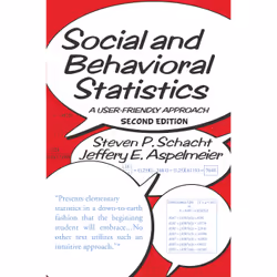 ISBN Social and Behavioral Statistics, Science &amp; nature, Anglais, Livre broché, 320 pages