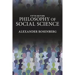 ISBN Philosophy of Social Science livre philosophie Anglais