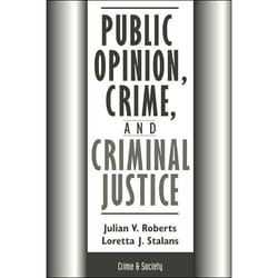 ISBN Public Opinion, Crime, And Criminal Justice livre Science & nature Anglais