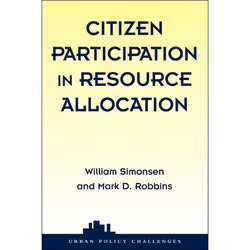 ISBN Citizen Participation In Resource Allocation, politique, Anglais, Livre broché, 200 pages
