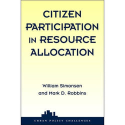 ISBN Citizen Participation In Resource Allocation livre politique Anglais