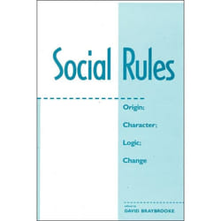 ISBN Social Rules livre philosophie Anglais