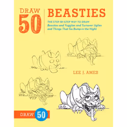 ISBN Draw 50 Beasties, Livre broché, 64 pages