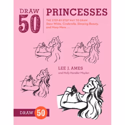 ISBN Draw 50 Princesses, Livre broché, 64 pages