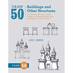 ISBN Draw 50 Buildings and Other Structures, Livre broché, 64 pages