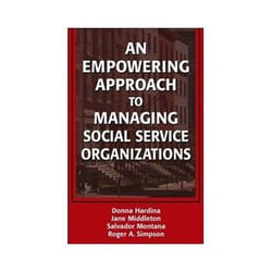 ISBN Empowering Approach to Managing Social Service Organizations (Social Work Series) livre société Anglais Couverture rigide
