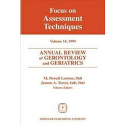 ISBN Annual Review of Gerontology and Geriatrics 14; Focus on Assessment Techniques: Focus on Assessment Couverture rigide