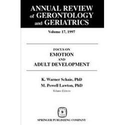 ISBN Annual Review of Gerontology and Geriatrics, Vol. 17, 1997: Focus on Emotion and Adult Development ( Couverture rigide