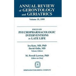 ISBN Annual Review of Gerontology and Geriatrics v. 19; Focus on Psychopharmacologic Inteventions in Late Couverture rigide